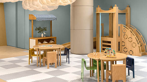 A space where child guests can play freely