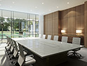 <p>A meeting room that can host various sizes and types of meetings</p>