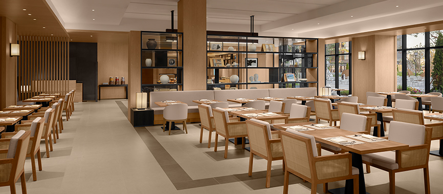 자연을 담은 모던한 감각의 올 데이 다이닝 레스토랑