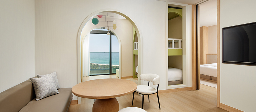 가족을 위한 키즈 특화 스위트 룸