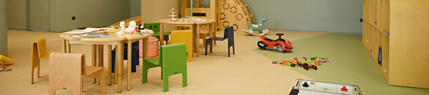 Little Monogram, Little Monogram image, A space where child guests can play freely