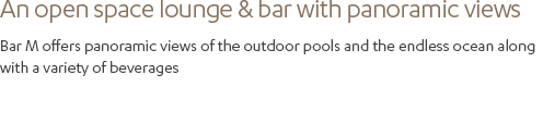 An open space lounge & bar with panoramic views (Under reference)