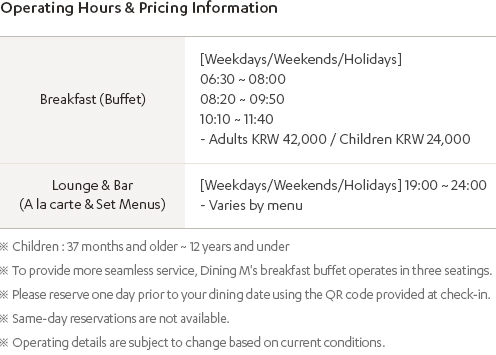 Hours of Operating & Rates