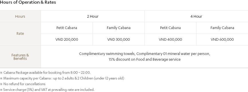 Hours of Operation & Rates