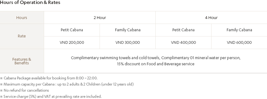 Hours of Operation & Rates