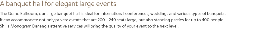 Grand Ballroom description