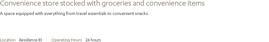 Convenience Store