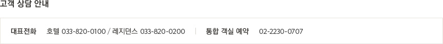 고객 상담 안내(하단 내용 참조)