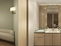 Nursing space for guests with infants