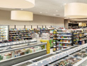 Convenience store stocked with groceries and convenience items
