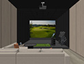 Space providing realistic golf experiences