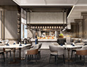 <p>现代风格设计的全日餐厅，设有靠窗座席、包厢、VIP卡座等多种形式的用餐空间。</p>