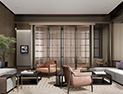 <p>Located on the hotel's top floor, the Monogram Lounge offers panoramic views overlooking the entire cityscape.</p>