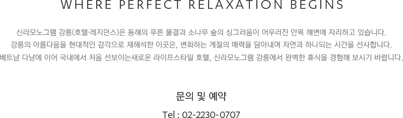 문의 및 예약